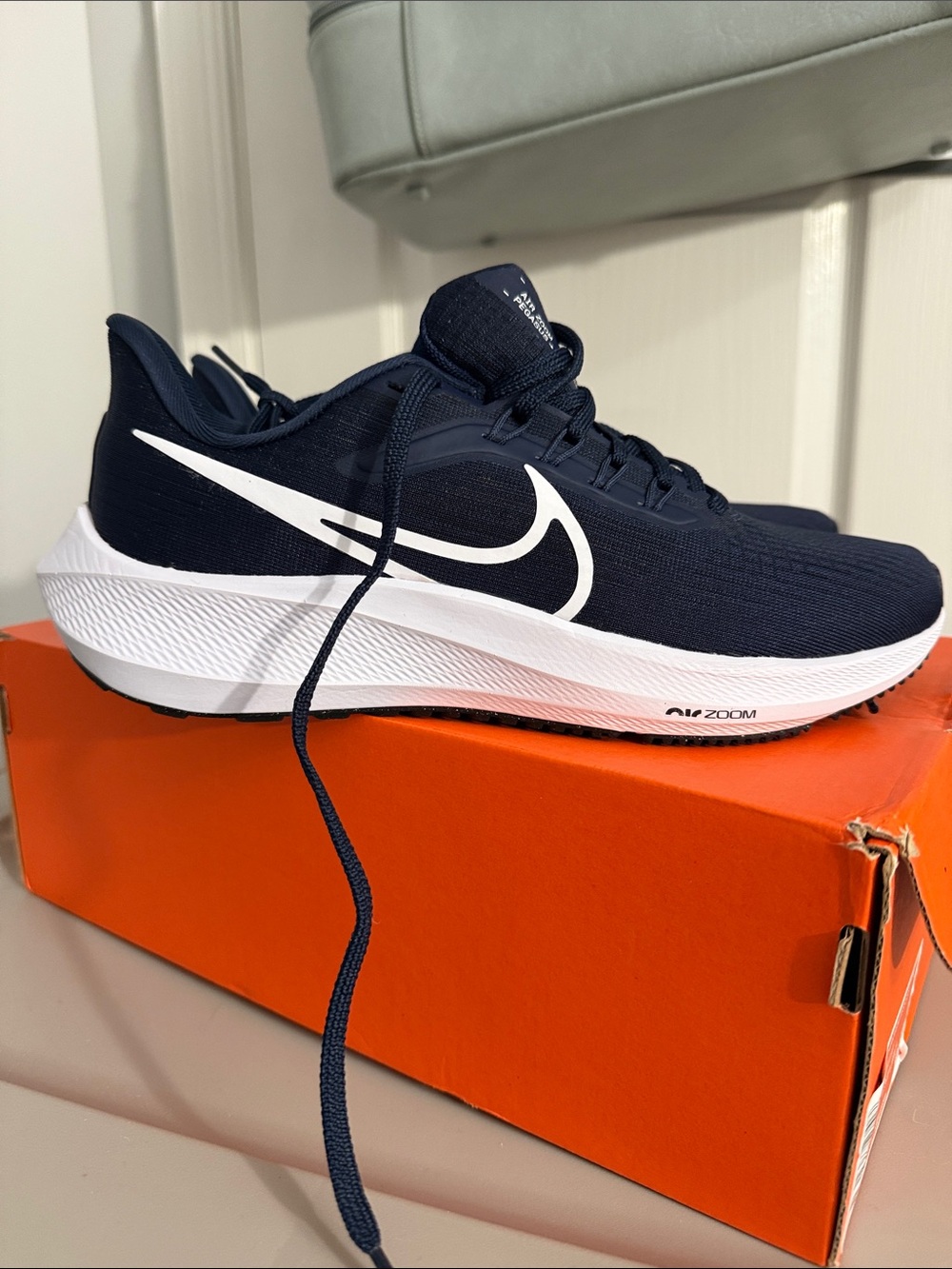 Nike Men's Running Shoe - Navy Blue & White